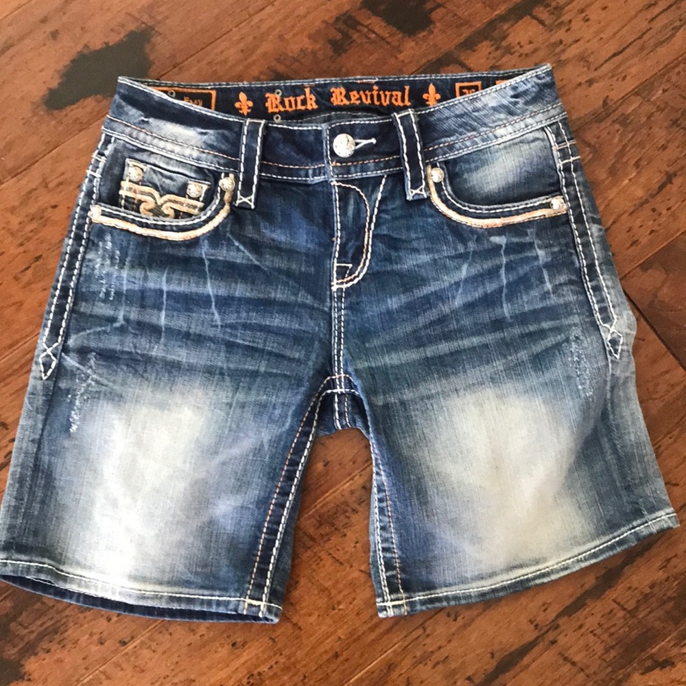 Rock Revival Jean Shorts!   Super fine and faded